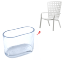 Oval Hybrid Silicone Chair Tip - Chair & Table Tips