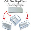 Oval Hybrid Silicone Chair Tip - Chair & Table Tips