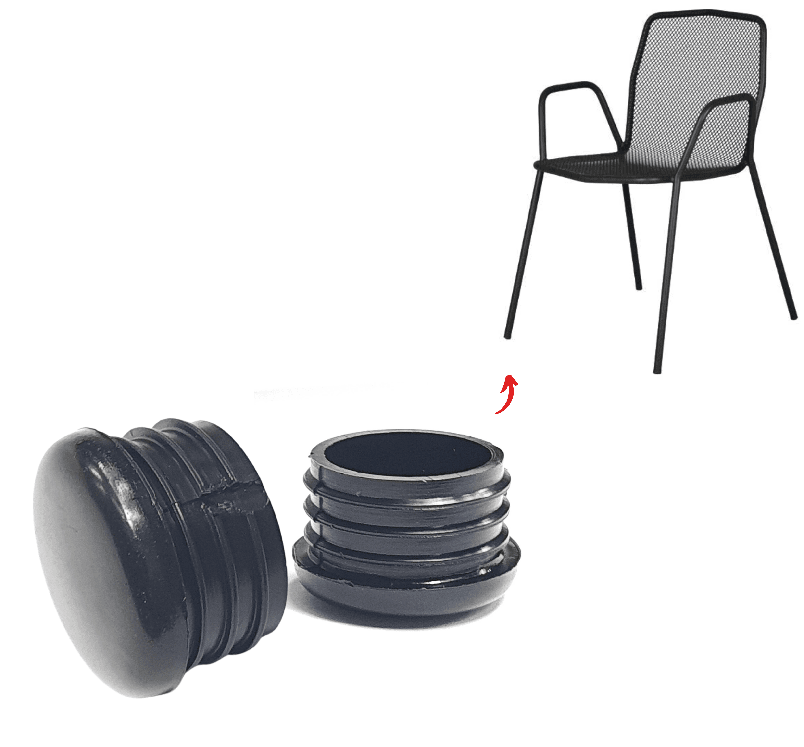 Round Internal Tips Used For Any Tubing Chair Tips Australia