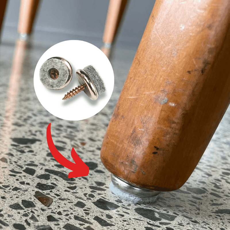 Screw on chair leg protectors sale