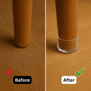 Before and After Comparison | Chair Leg Protectors Prevent Floor Scratches - Chair Tips Australia
