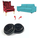 Black Rubber Screw In Chair Tip - 38mm - Chair & Table Tips