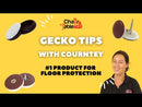 Gecko Sticker Glides - Glides On Carpet