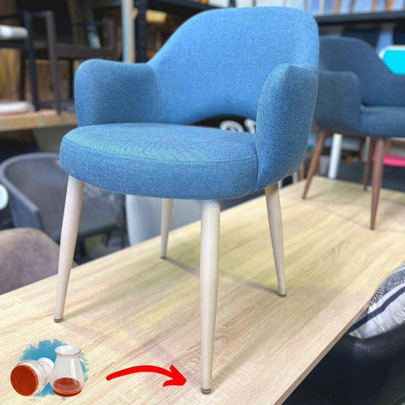 NEW Groovy Silicone Felt Infused Furniture Sliders - Chair & Table Tips
