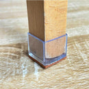 NEW Square Felt Hybrid Silicone Chair Tips - Chair & Table Tips
