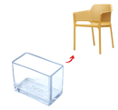 Rectangular Hybrid Silicone Chair Tip - Chair & Table Tips
