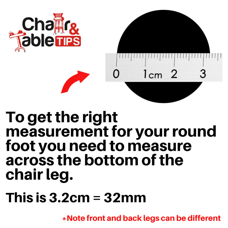 Round Domed Heavy Duty Internal Tip - R103DCT - Chair & Table Tips