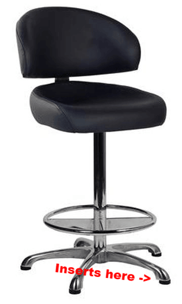 Round Swivel Gecko 50mm pocker machine stools (C11SRCT ) makes furniture easier to move for gaming clients - Chair & Table Tips