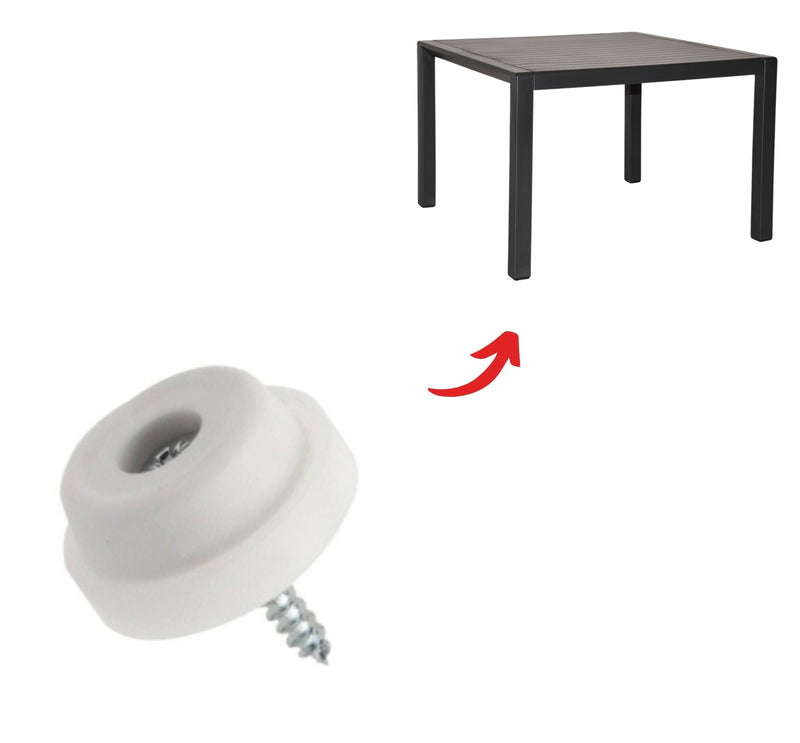 Rubber Screw In Chair Tip 24mm - TG12RU - Chair & Table Tips