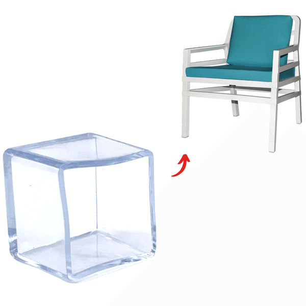 Square Hybrid Silicone Floor Protection Chair Tips Australia